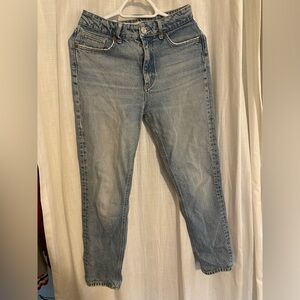 Zara Light Wash Straight Leg Jeans